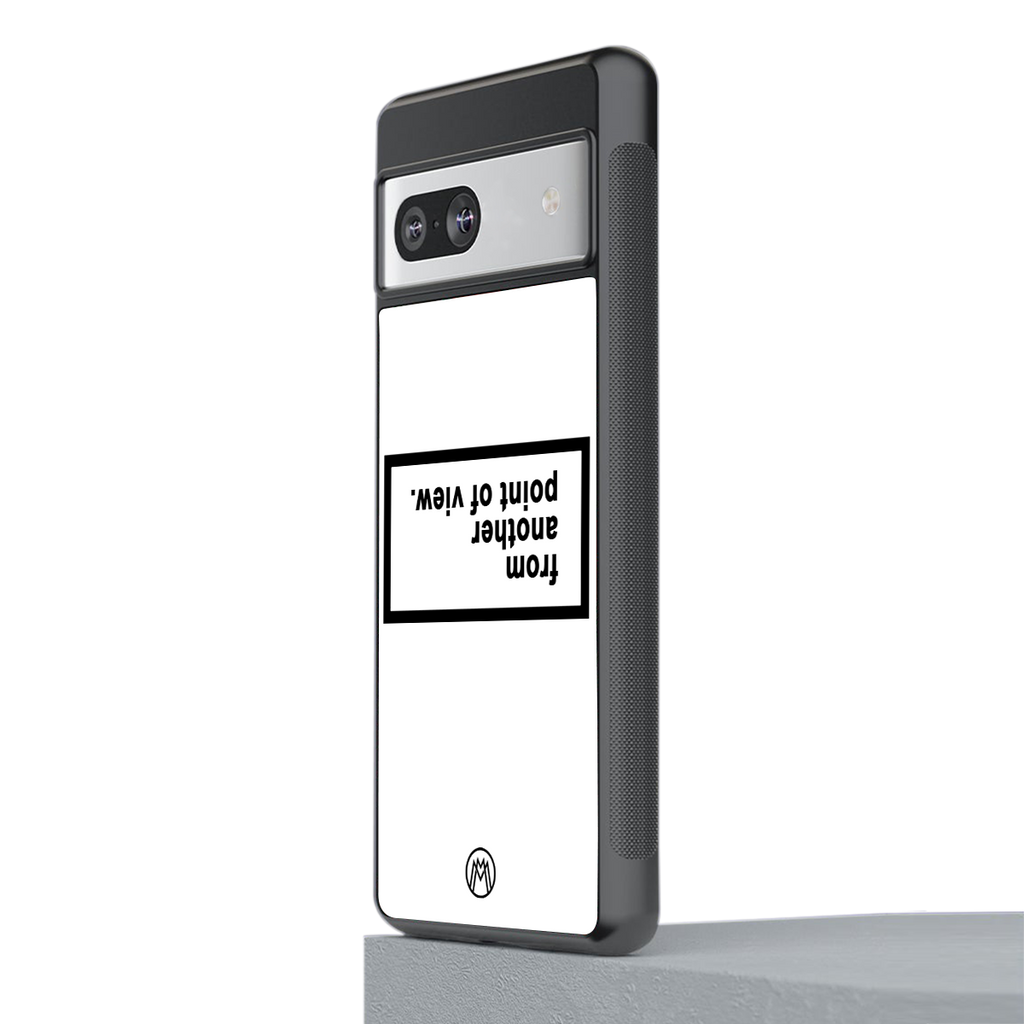 point of view white edition back phone cover | glass case for Google Pixel 7