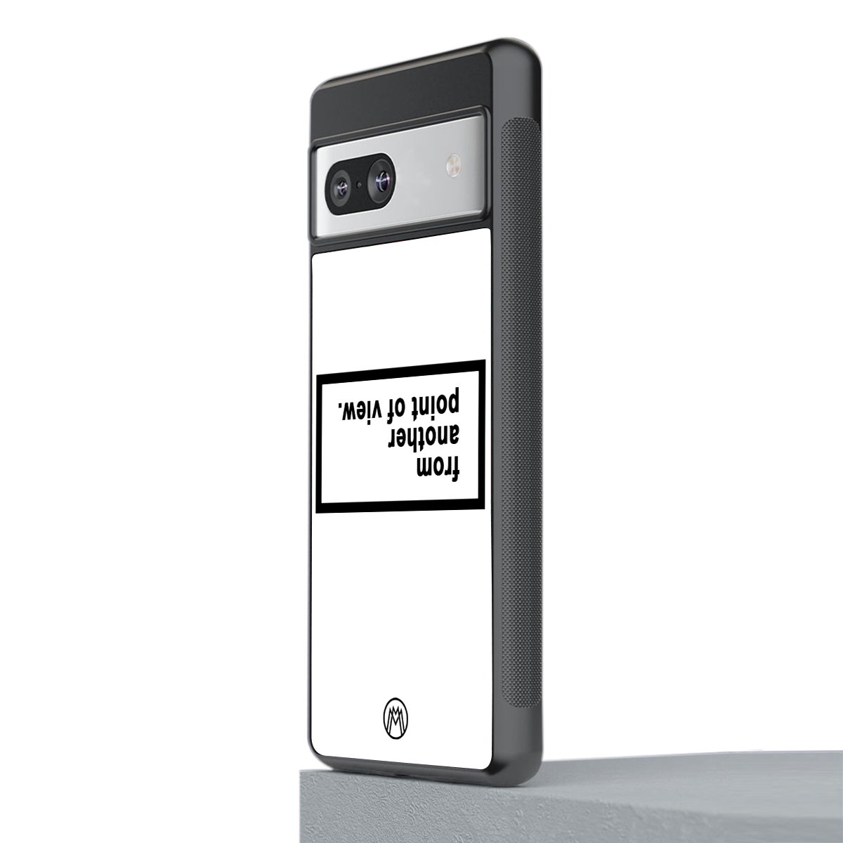 point of view white edition back phone cover | glass case for Google Pixel 7A