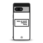 point of view white edition back phone cover | glass case for Google Pixel 8