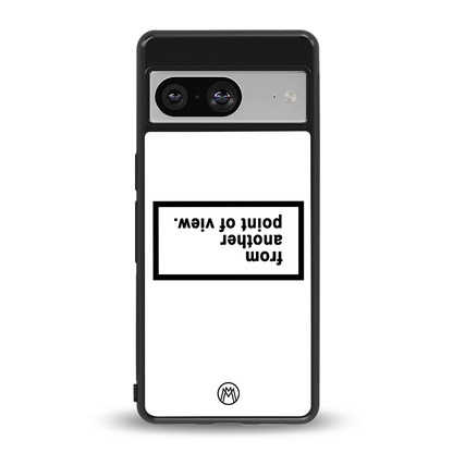 point of view white edition back phone cover | glass case for Google Pixel 8