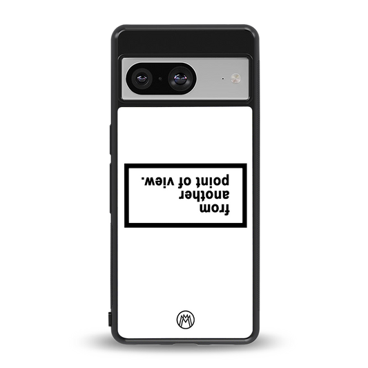 point of view white edition back phone cover | glass case for Google Pixel 8