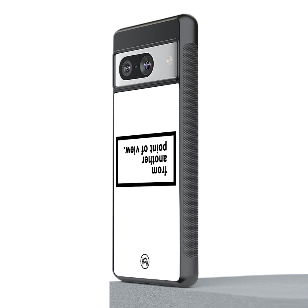 point of view white edition back phone cover | glass case for Google Pixel 8
