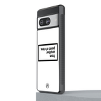 point of view white edition back phone cover | glass case for Google Pixel 8