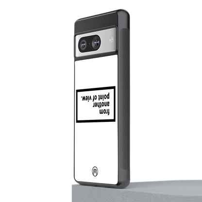 point of view white edition back phone cover | glass case for Google Pixel 8