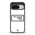 point of view white edition back phone cover | glass case for google pixel 9