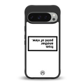 point of view white edition back phone cover | glass case for google pixel 9 pro