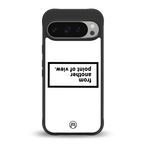point of view white edition back phone cover | glass case for google pixel 9 pro