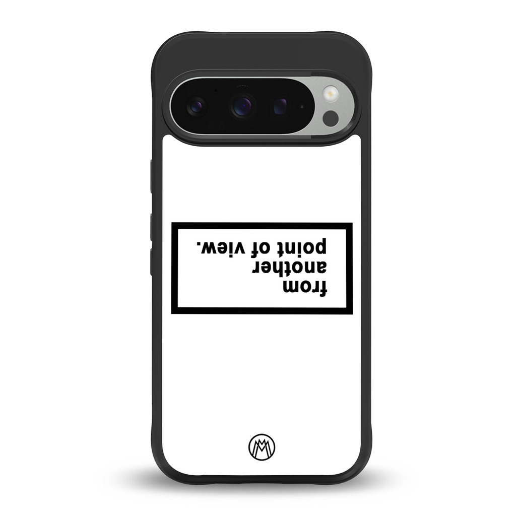point of view white edition back phone cover | glass case for google pixel 9 pro xl