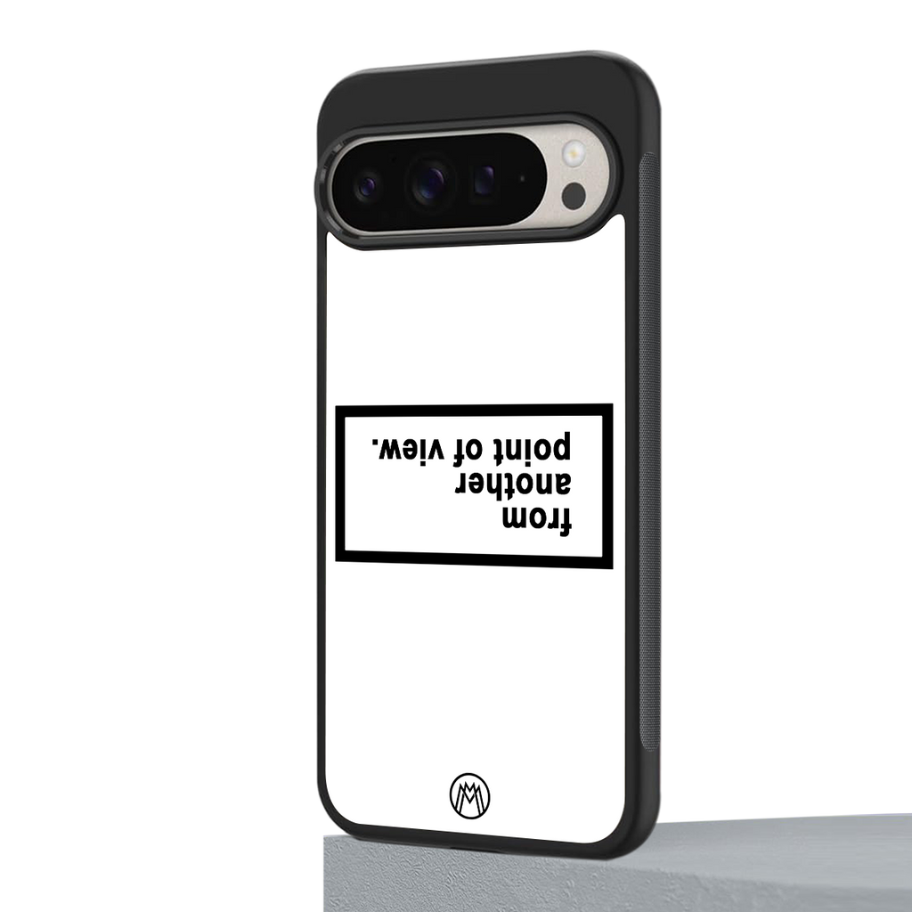 point of view white edition back phone cover | glass case for google pixel 9 pro