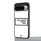 point of view white edition back phone cover | glass case for google pixel 9 pro