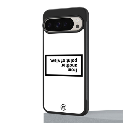 point of view white edition back phone cover | glass case for google pixel 9 pro