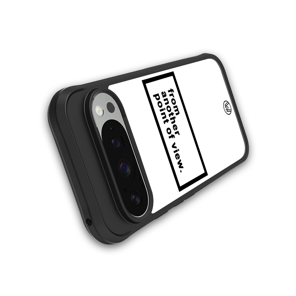 point of view white edition back phone cover | glass case for google pixel 9 pro xl
