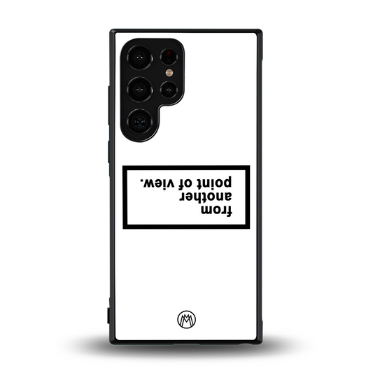point of view white edition back phone cover | glass case for samsung galaxy s24 ultra