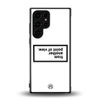 point of view white edition back phone cover | glass case for samsung galaxy s23 ultra