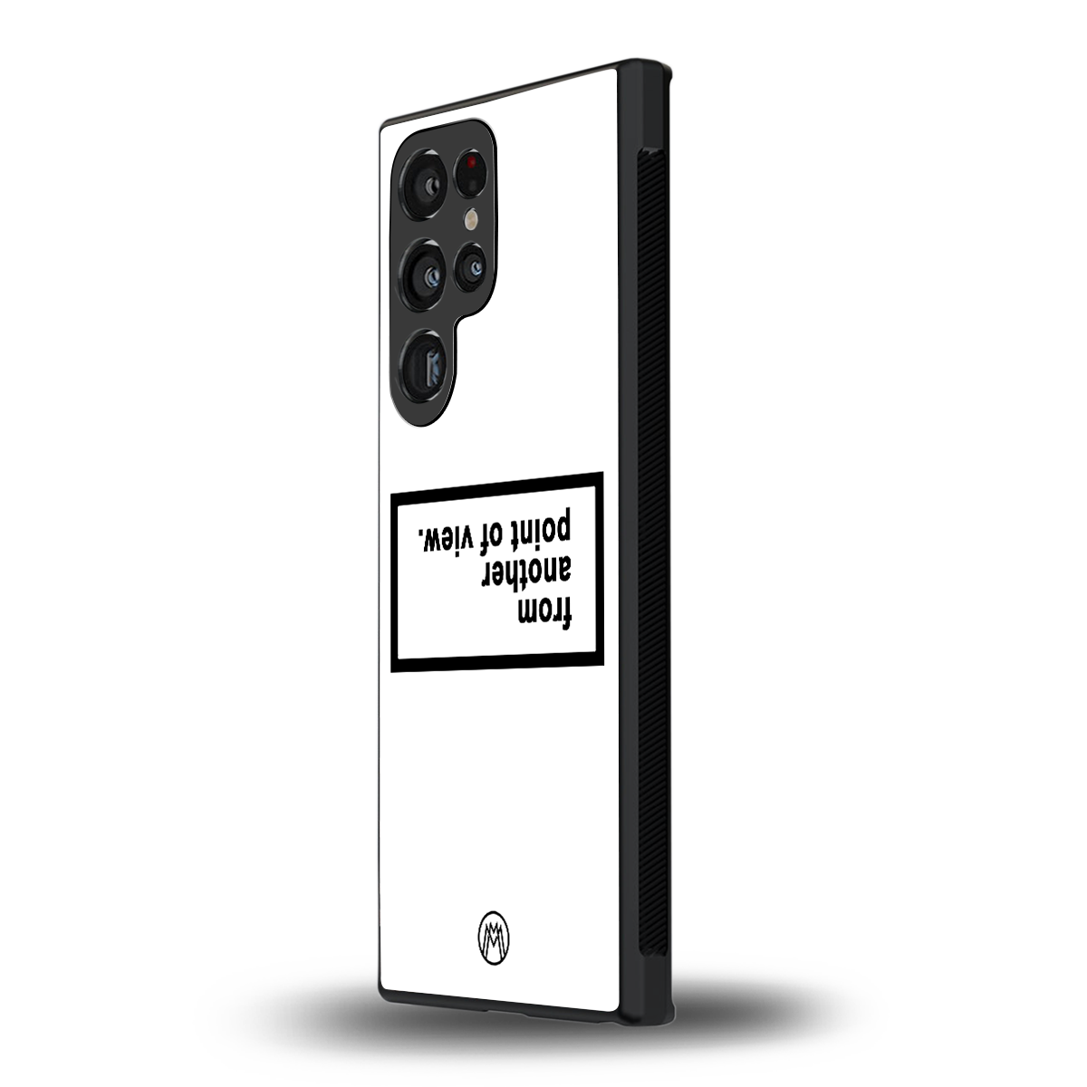 point of view white edition back phone cover | glass case for samsung galaxy s23 ultra