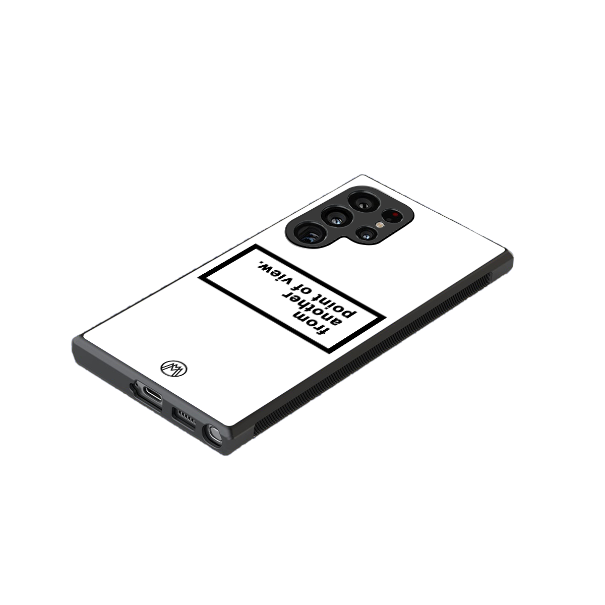 point of view white edition back phone cover | glass case for samsung galaxy s24 ultra