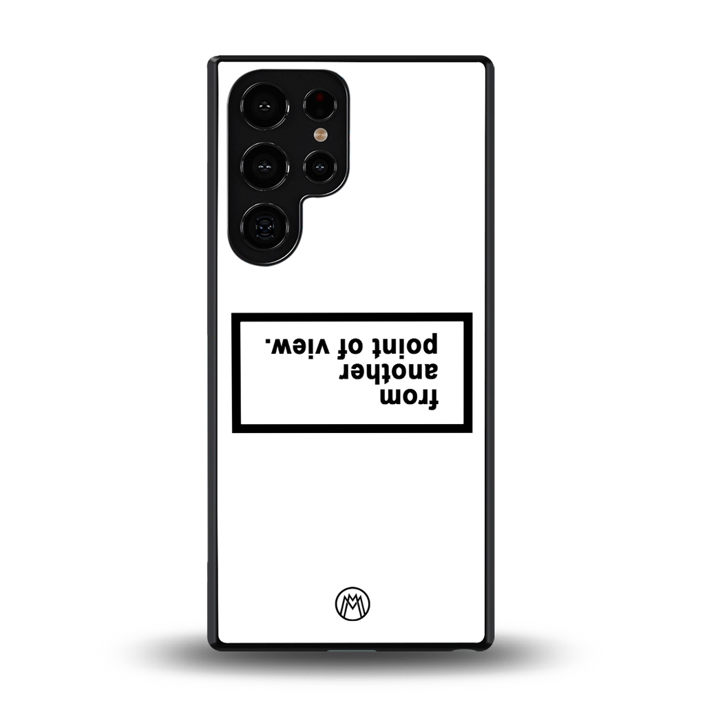 point of view white edition back phone cover | glass case for samsung galaxy s25 ultra
