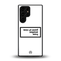 point of view white edition back phone cover | glass case for samsung galaxy s25 ultra