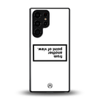 point of view white edition back phone cover | glass case for samsung galaxy s25 ultra