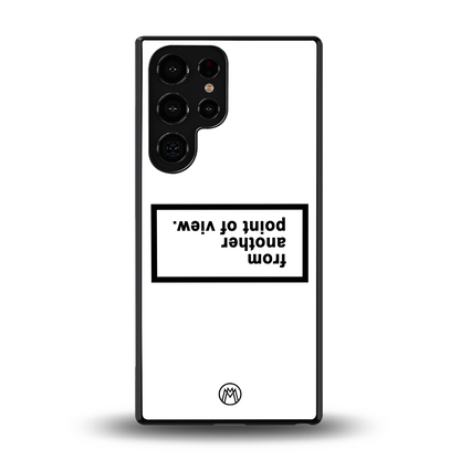 point of view white edition back phone cover | glass case for samsung galaxy s25 ultra