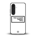 point of view white edition back phone cover | glass case for samsung galaxy s24 fe