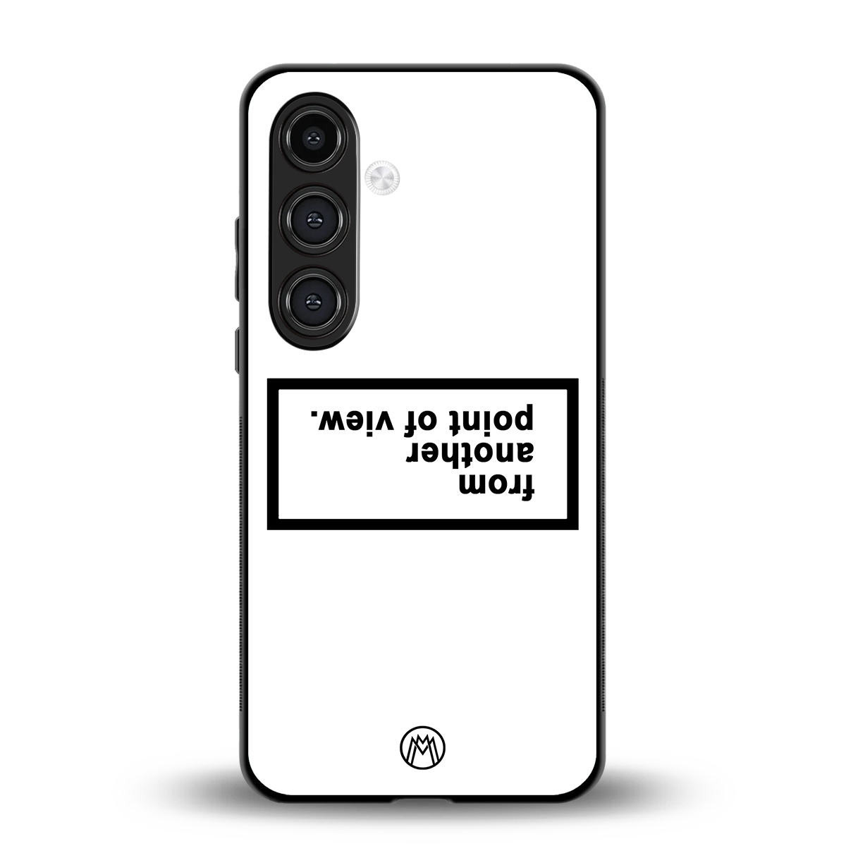 point of view white edition back phone cover | glass case for samsung galaxy s24 plus