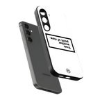 point of view white edition back phone cover | glass case for samsung galaxy s24 plus