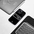 point of view black edition back phone cover | glass case for iphone 15 plus
