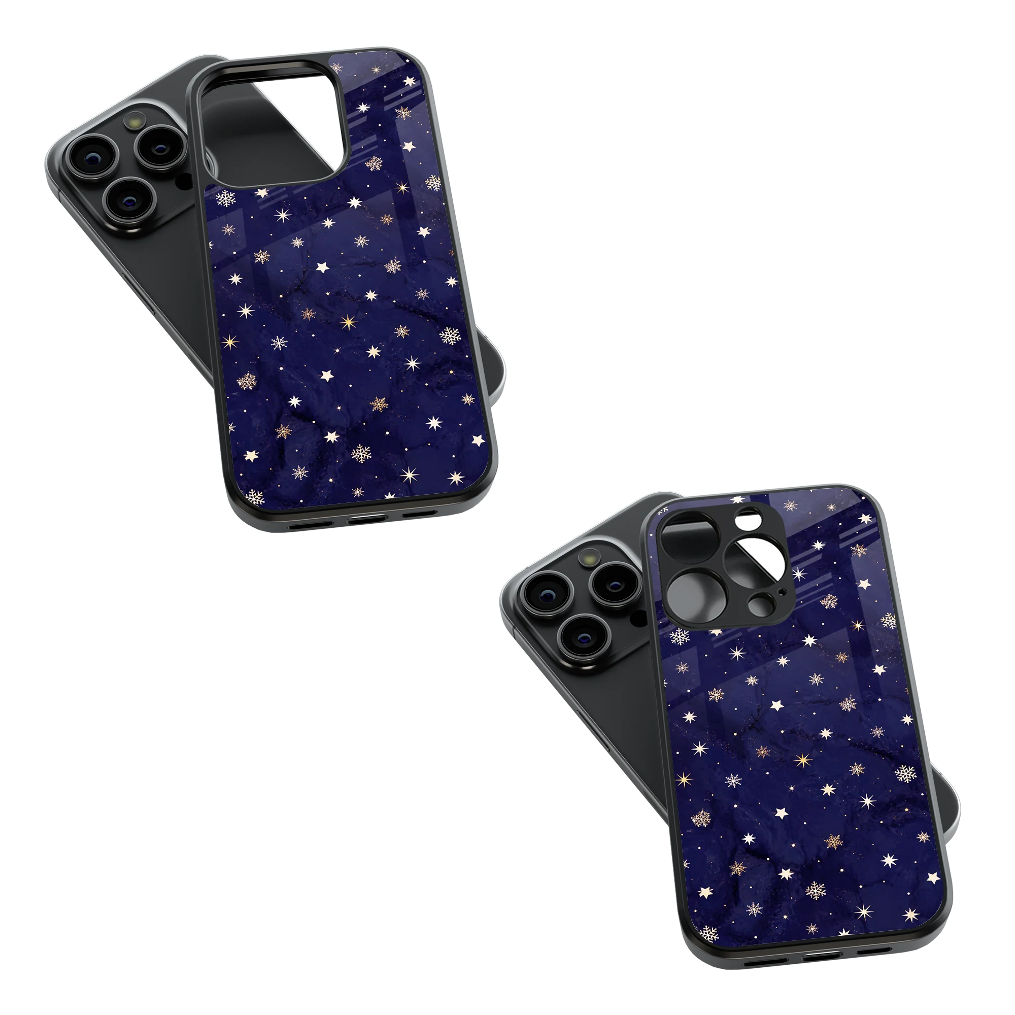Trendy Glass Back Mobile Case for iPhone, Samsung, Redmi, OnePlus, Google Pixel, Motorola