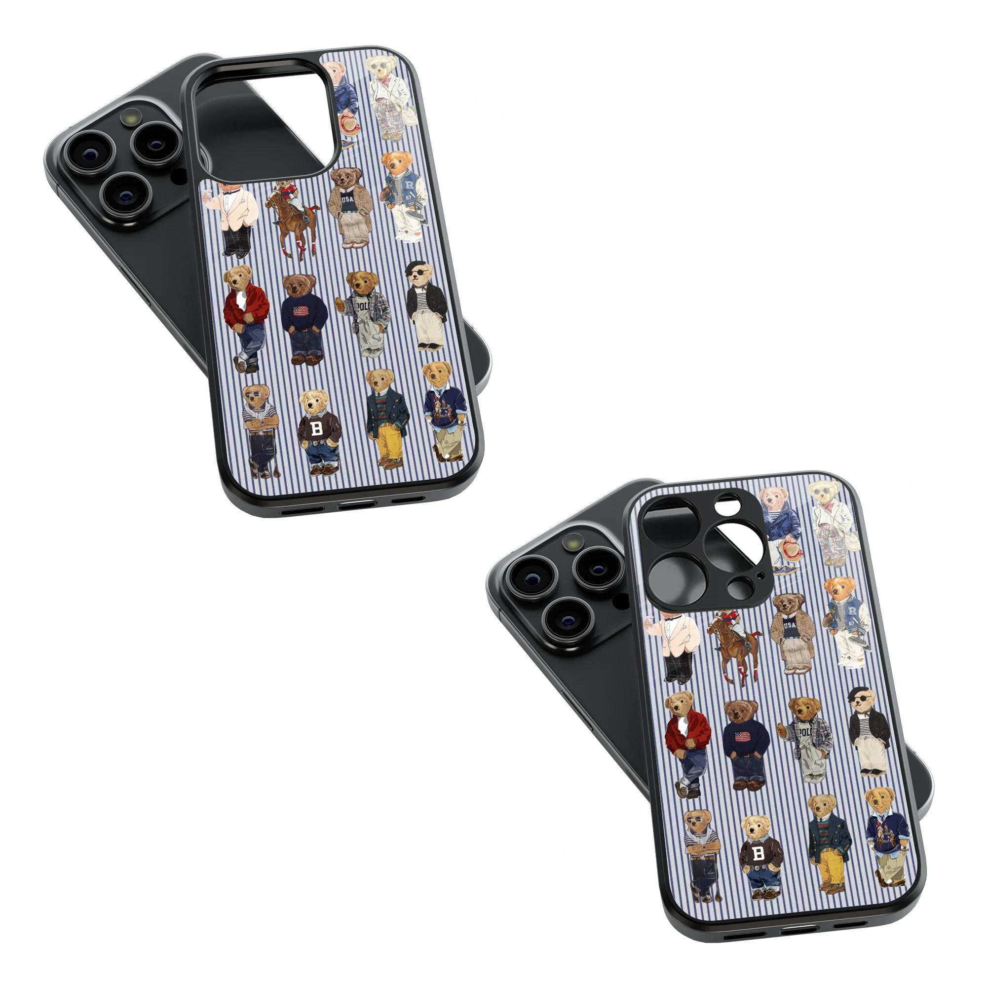 Trendy Glass Back Mobile Case for iPhone, Samsung, Redmi, OnePlus, Google Pixel, Motorola