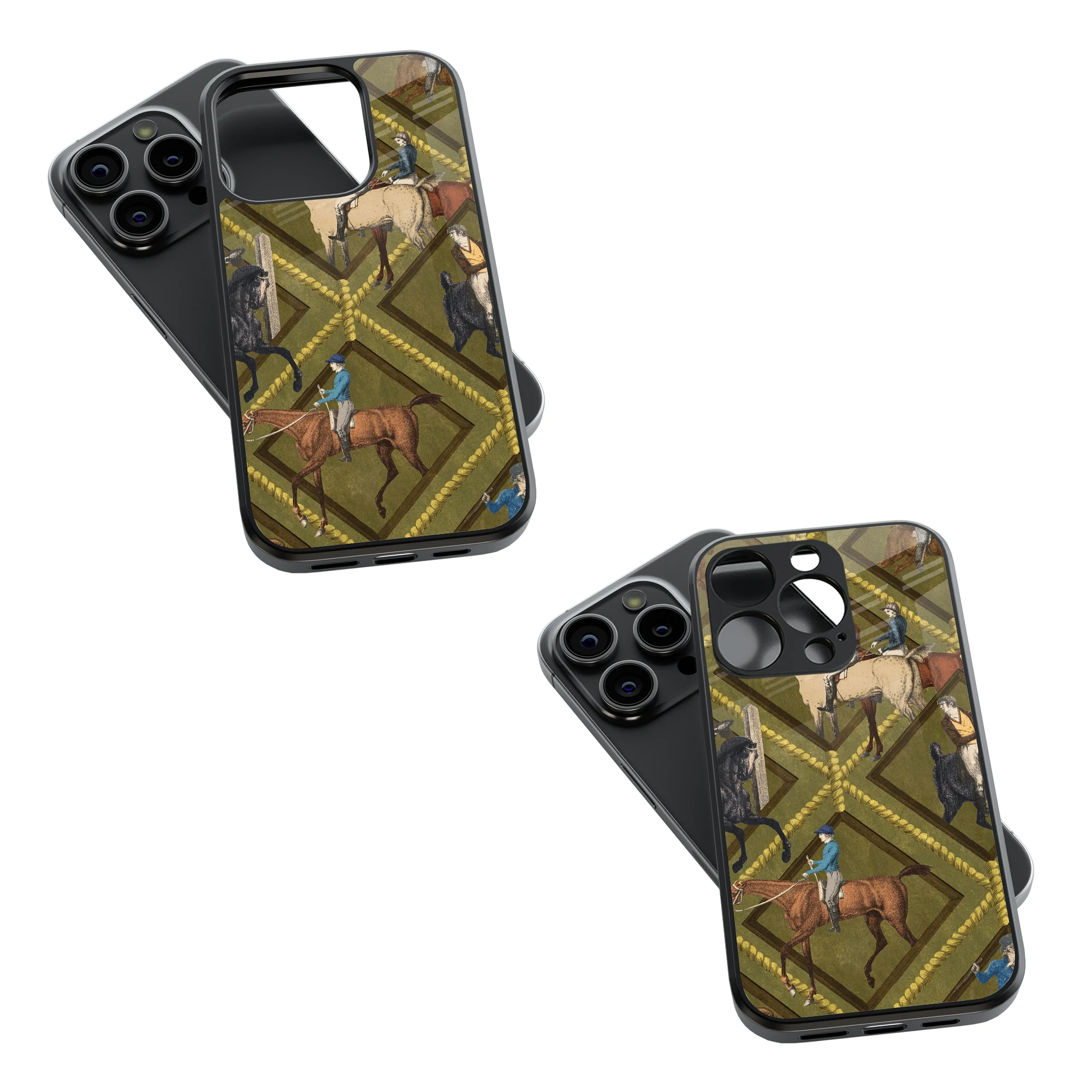 Trendy Glass Back Mobile Case for iPhone, Samsung, Redmi, OnePlus, Google Pixel, Motorola