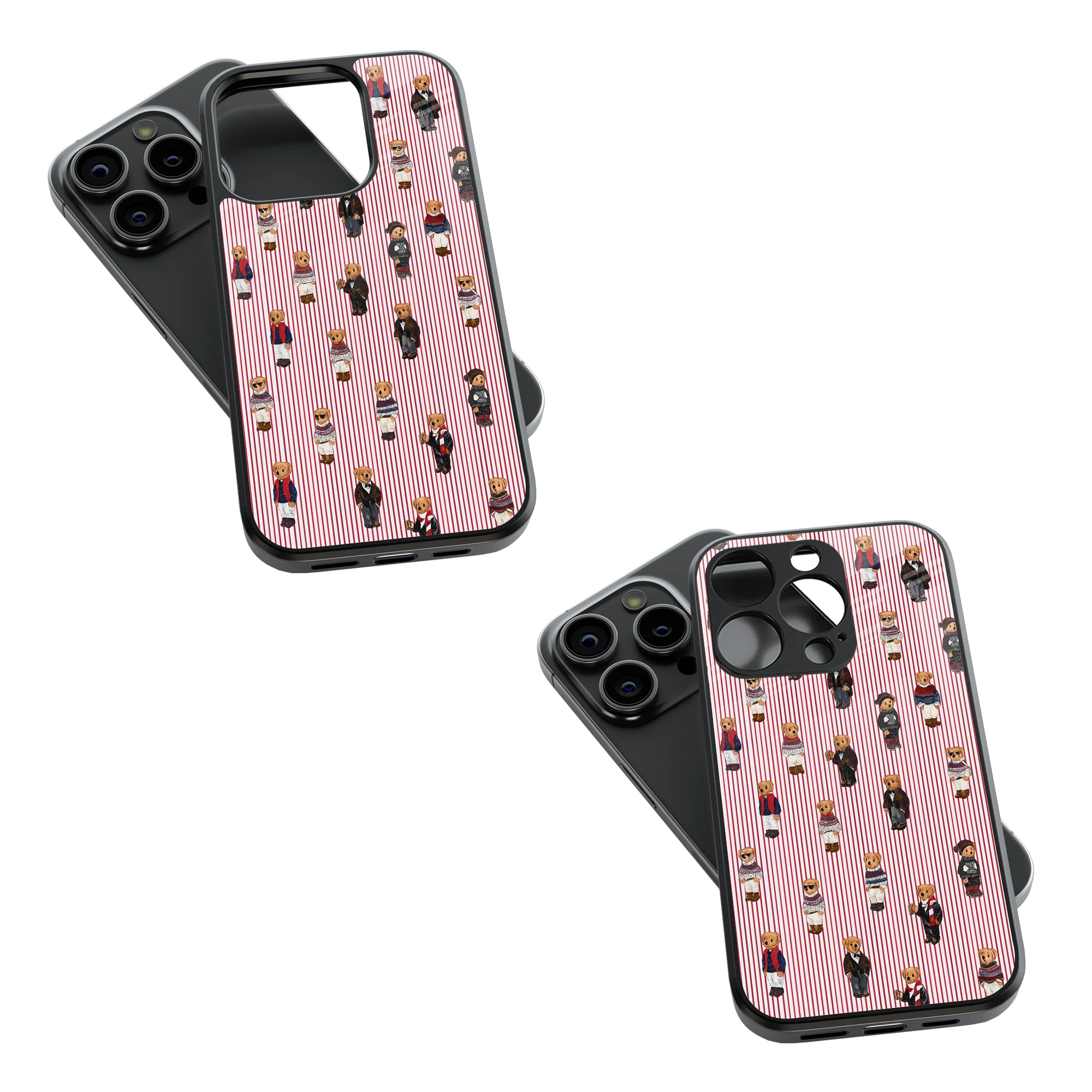 Trendy Glass Back Mobile Case for iPhone, Samsung, Redmi, OnePlus, Google Pixel, Motorola