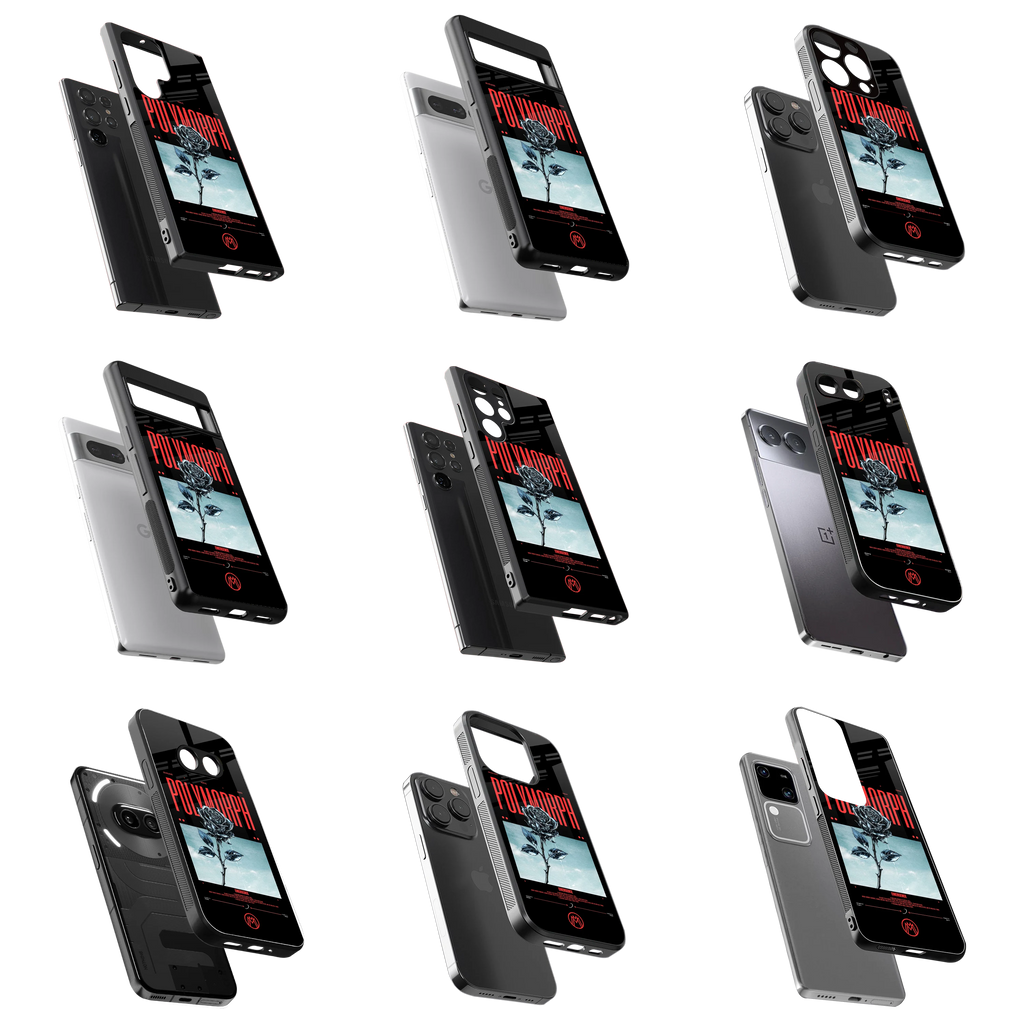 Durable Glass Back Mobile Case for iPhone, Samsung, OnePlus, Google Pixel, Redmi, Vivo, Oppo