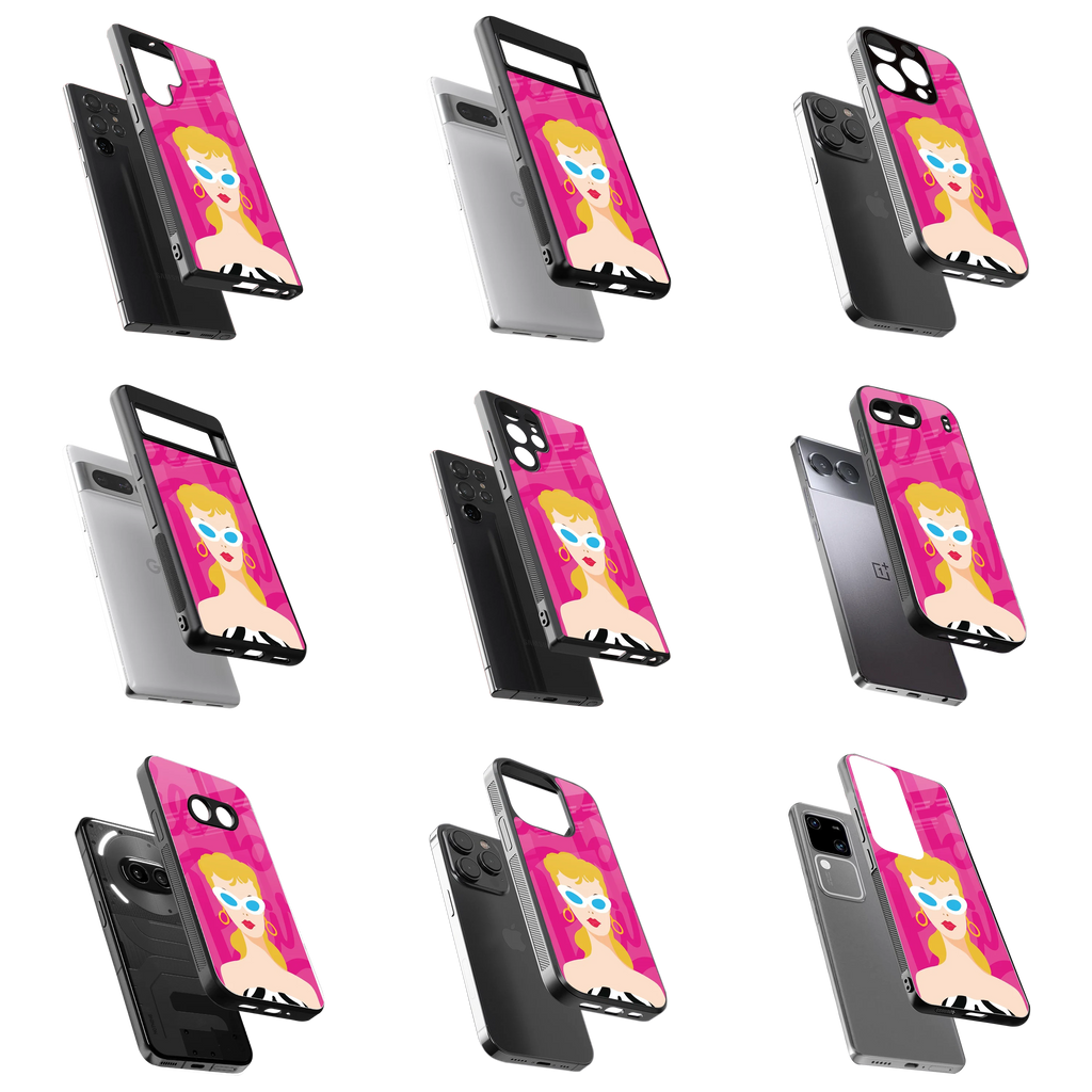 Durable Glass Back Mobile Case for iPhone, Samsung, OnePlus, Google Pixel, Redmi, Vivo, Oppo