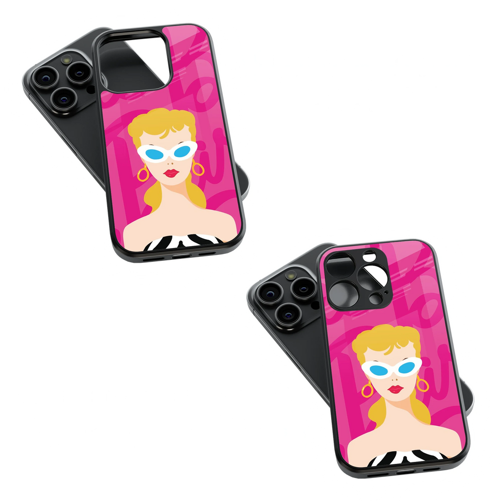 Trendy Glass Back Mobile Case for iPhone, Samsung, Redmi, OnePlus, Google Pixel, Motorola