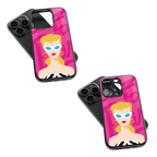 Trendy Glass Back Mobile Case for iPhone, Samsung, Redmi, OnePlus, Google Pixel, Motorola