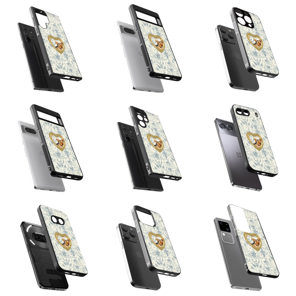 Durable Glass Back Mobile Case for iPhone, Samsung, OnePlus, Google Pixel, Redmi, Vivo, Oppo