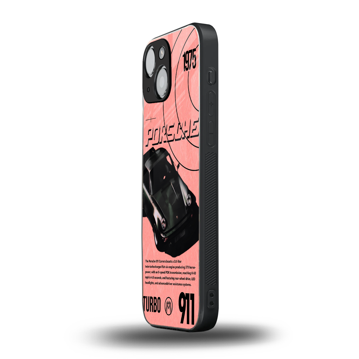 porshe 1975 back phone cover | glass case for iphone 13 mini
