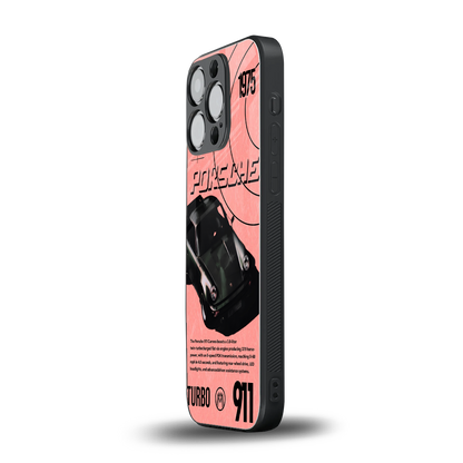 porshe 1975 back phone cover | glass case for iphone 15 pro