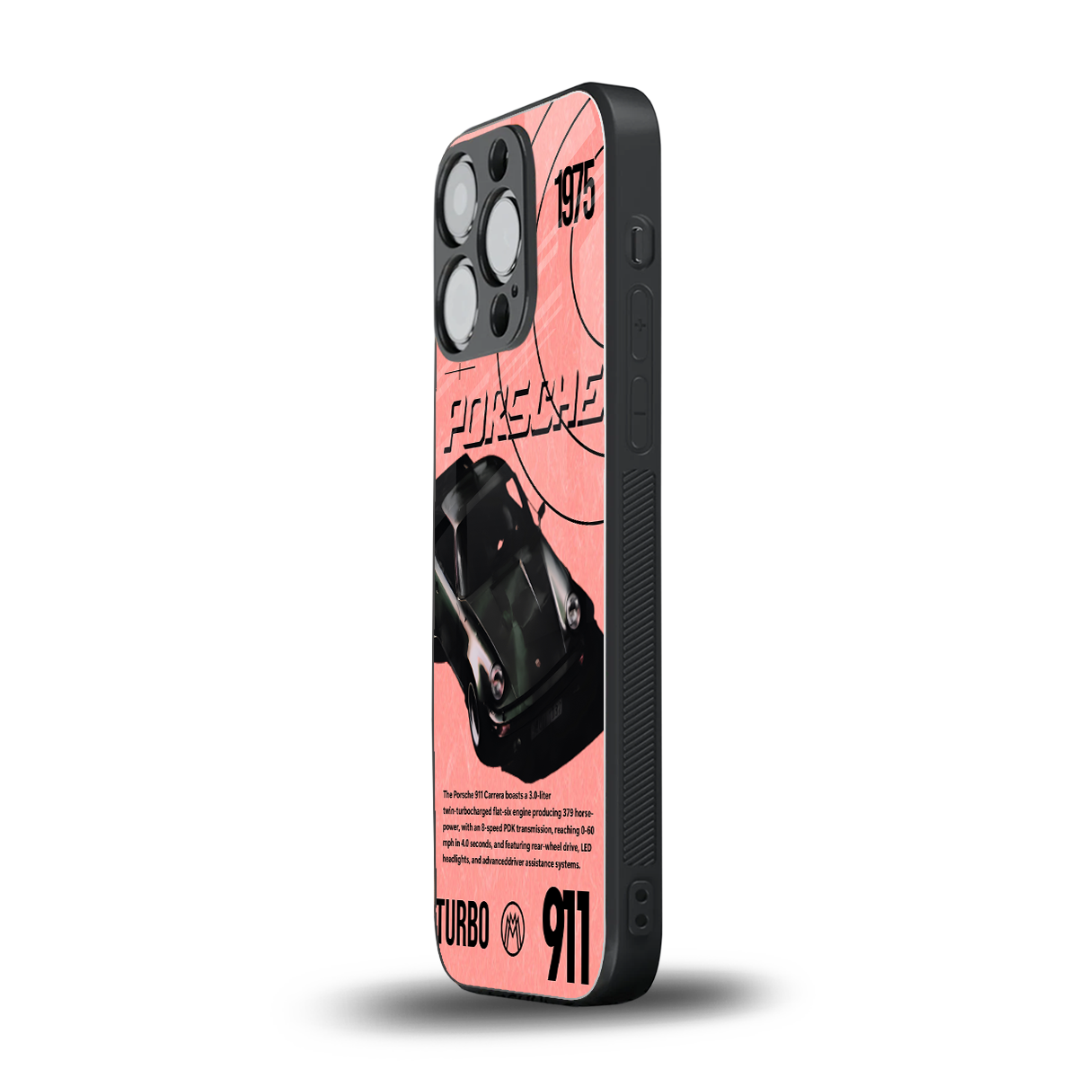porshe 1975 back phone cover | glass case for iphone 14 pro