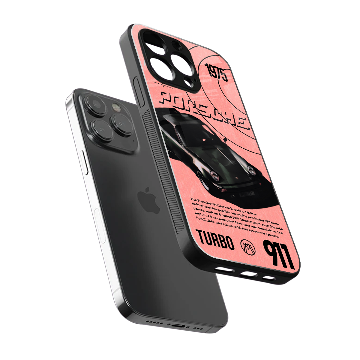 porshe 1975 back phone cover | glass case for iphone 14 pro