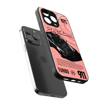 porshe 1975 back phone cover | glass case for iphone 14 pro