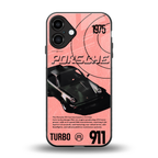 porshe 1975 back phone cover | glass case for iphone 16 plus