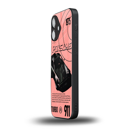 porshe 1975 back phone cover | glass case for iphone 16