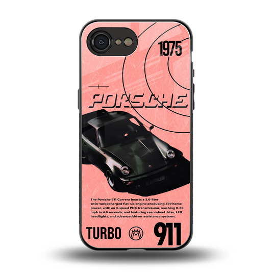 porshe 1975 back phone cover | glass case for iphone 16e
