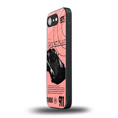 porshe 1975 back phone cover | glass case for iphone 16e