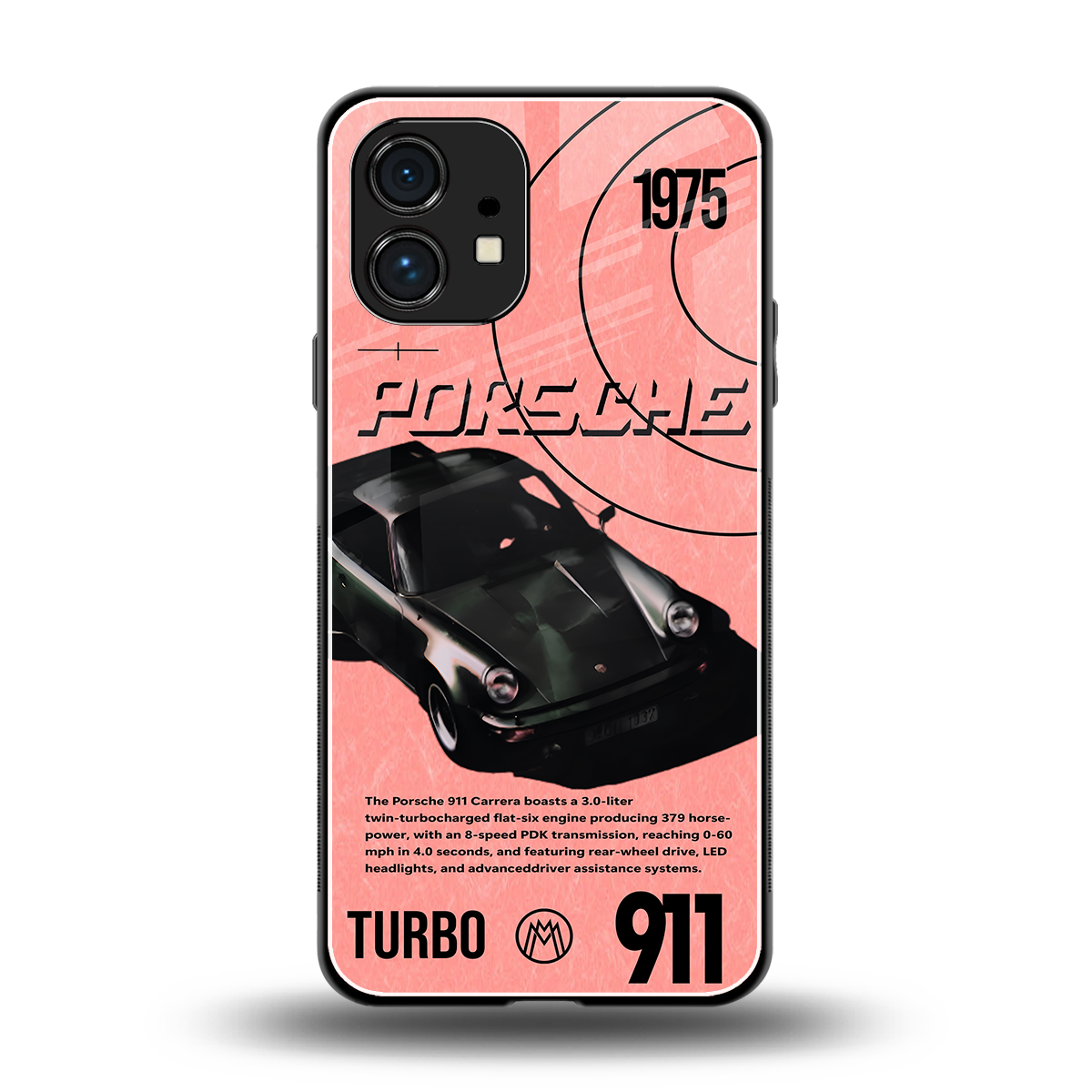 porshe 1975 back phone cover | glass case for nothing phone 1