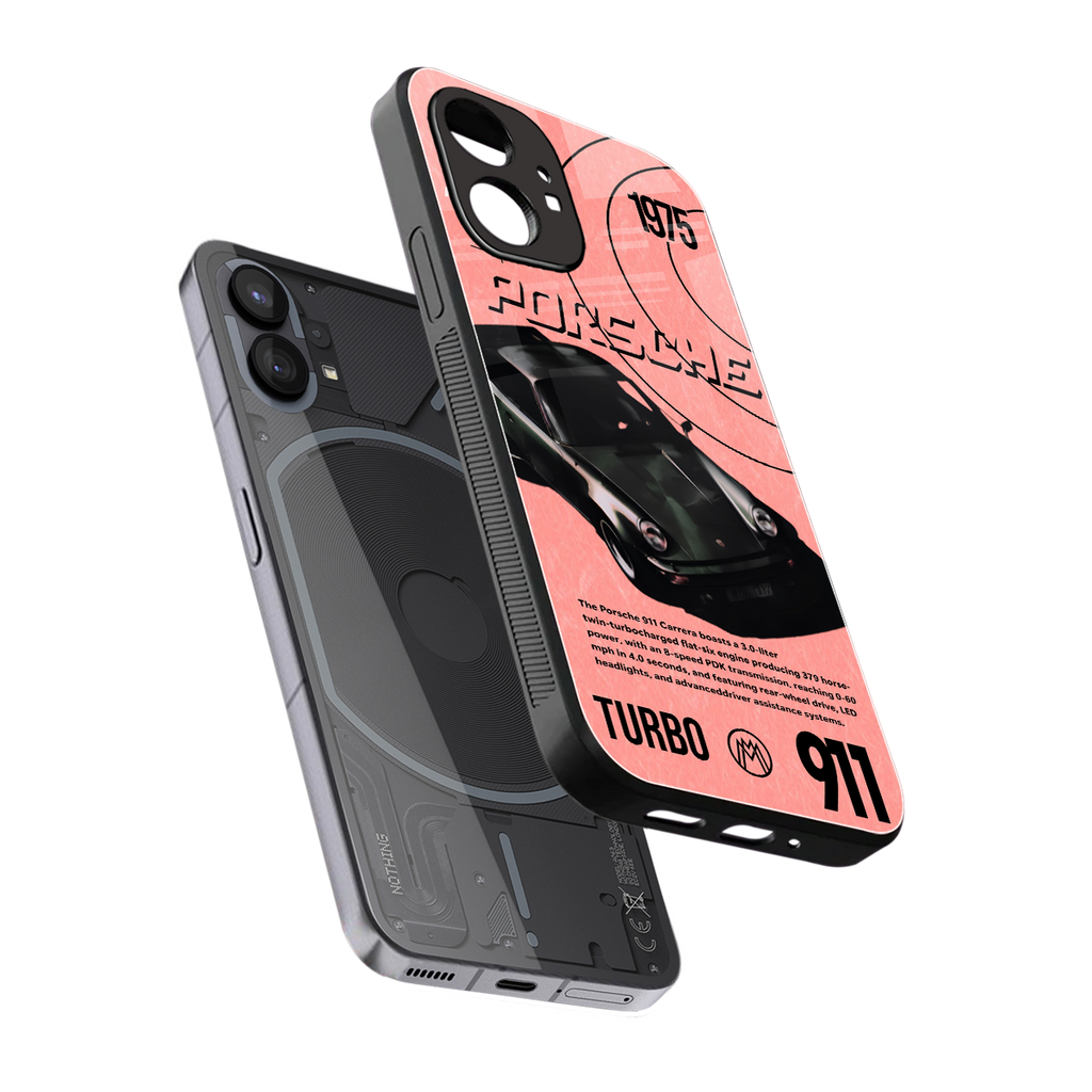porshe 1975 back phone cover | glass case for nothing phone 1