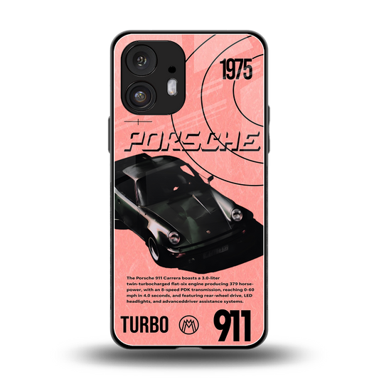 porshe 1975 back phone cover | glass case for nothing phone 2