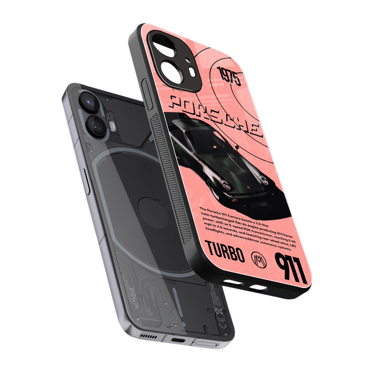porshe 1975 back phone cover | glass case for nothing phone 2